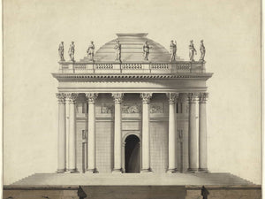 Louis Gustave Taraval A Classical Temple By Louis Gustave Taraval