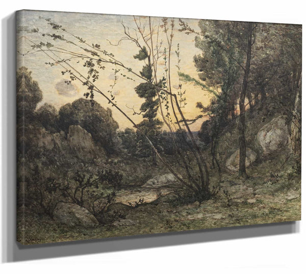 A Clearing At Sunset By Henri Joseph Harpignies