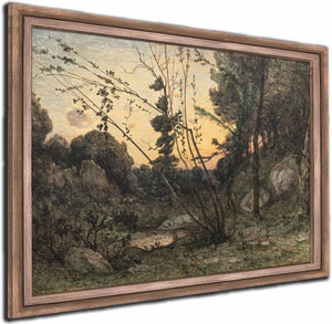 A Clearing At Sunset By Henri Joseph Harpignies