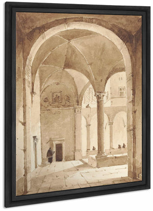 A Cloister By Francois Marius Granet