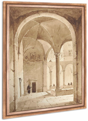 A Cloister By Francois Marius Granet