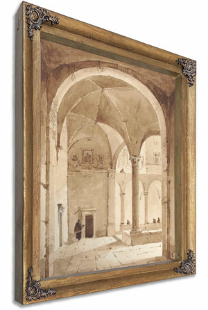 A Cloister By Francois Marius Granet