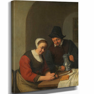 A Confidential Chat By Adriaen Van Ostade