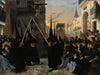 Alfred Dehodencq A Confraternity In Procession Along Calle Genova By Alfred Dehodencq