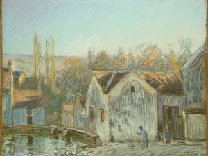 Alfred Sisley A Corner Of Moret Sur Loing By Alfred Sisley