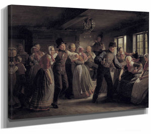 A Country Dance In The Hedebo District Zealand By Julius Exner