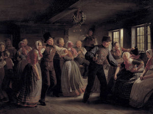 Julius Exner A Country Dance In The Hedebo District Zealand By Julius Exner