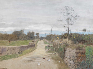 Eugen Jettel A Country Road By Eugen Jettel