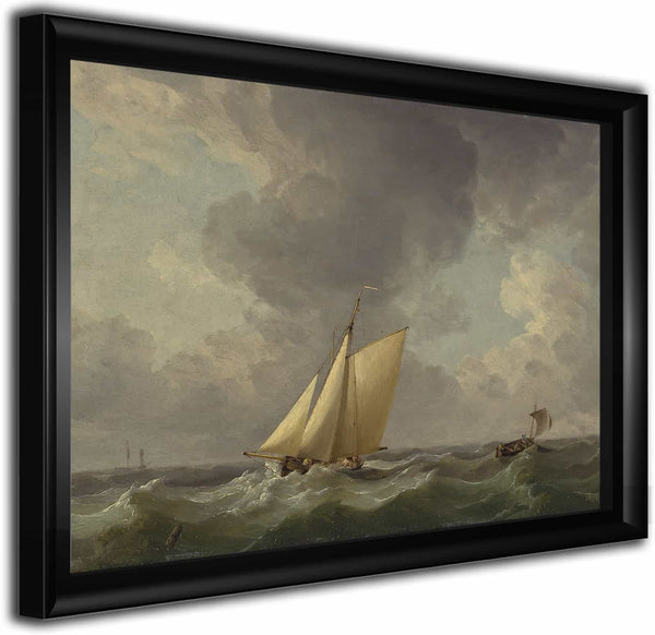 A Cutter In A Strong Breeze By Charles Brooking