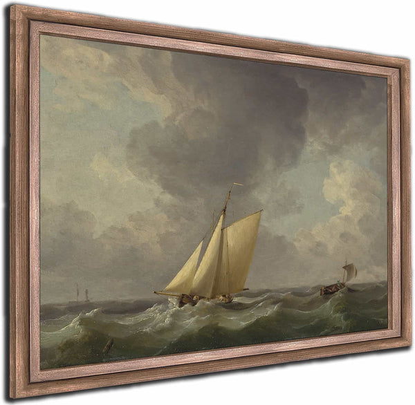 A Cutter In A Strong Breeze By Charles Brooking