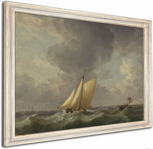 A Cutter In A Strong Breeze By Charles Brooking