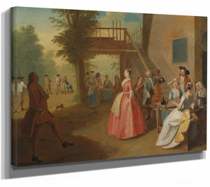 A Dancing Couple In An Outdoor Musical Party By Joseph Francis Nollekens