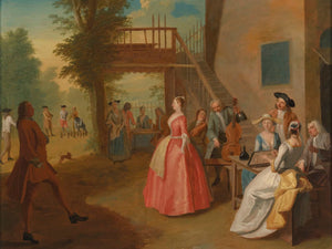 Joseph Francis Nollekens A Dancing Couple In An Outdoor Musical Party By Joseph Francis Nollekens