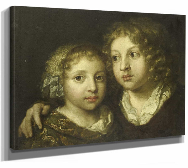 A Daughter And A Son Of The Artist By Caspar Netscher