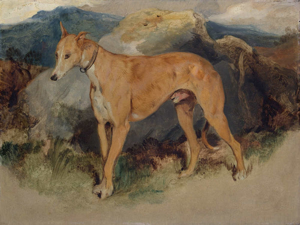 Sir Edwin Henry Landseer A Deerhound By Sir Edwin Henry Landseer