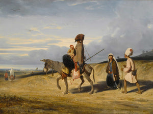 Alexandre Gabriel Decamps A Desert Passage By Alexandre Gabriel Decamps