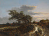 Jacob Van Ruisdael A Dune Landscape With A Farmer On A Sandy Road And A Distant View Of Haarlem By Jacob Van Ruisdael