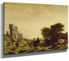 Govert Dircksz Camphuysen A Dutch Farm With The Ruins Of The Huis Te Kleef Netherlands By Govert Dircksz Camphuysen