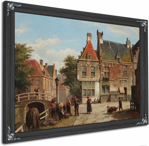 A Dutch Street In Summer By Willem Koekkoek