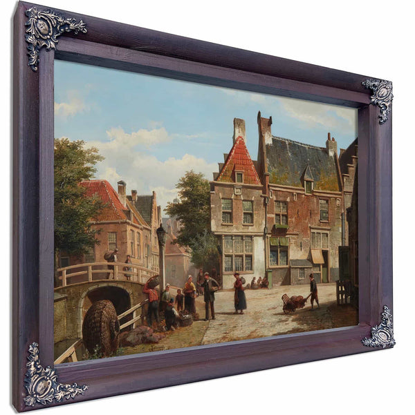 A Dutch Street In Summer By Willem Koekkoek