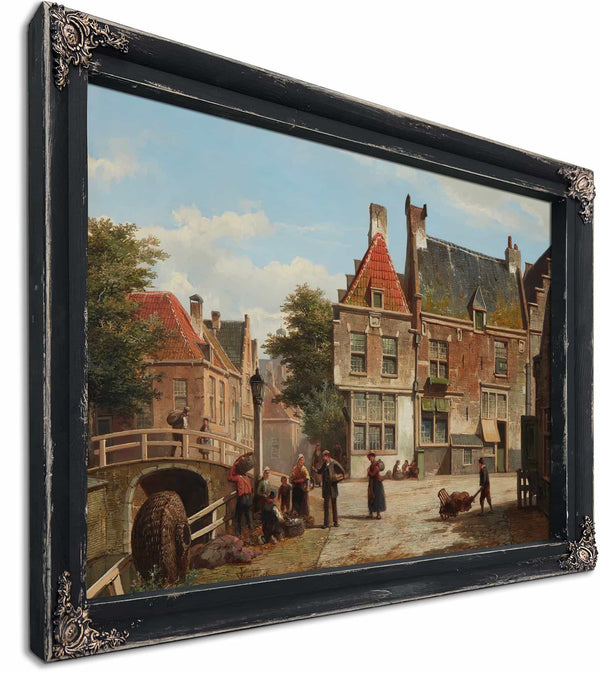 A Dutch Street In Summer By Willem Koekkoek