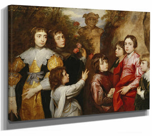 A Family Group By Anthony Van Dyck