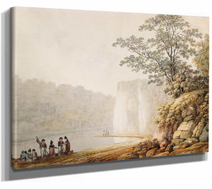 James George Oben A Ferry Boat At Fennor Rock On The River Boyne County Meath By James George Oben