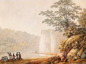 James George Oben A Ferry Boat At Fennor Rock On The River Boyne County Meath By James George Oben