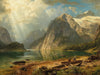 August Wilhelm Leu A Fjord Landscape By August Wilhelm Leu