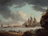 John Thomas Serres A Flagship Of The White Entering The Hamoaze And Approaching Plymouth Dock With Drake’s Island Off Her Port Quarter (1790) By John Thomas Serres