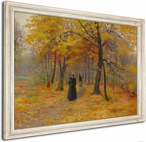 A Forest Walk In Autumn By Carl Carlsen