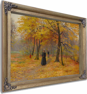 A Forest Walk In Autumn By Carl Carlsen