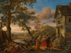 Jan Steen A Fortune Teller And Peasants Before An Inn With A River Landscape Beyond By Jan Steen