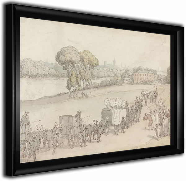 A Funeral Procession By Thomas Rowlandson