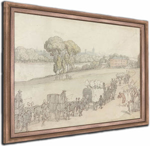 A Funeral Procession By Thomas Rowlandson