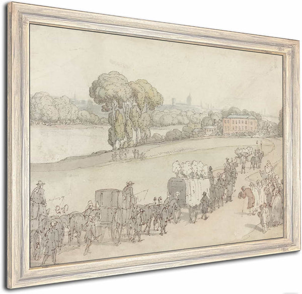 A Funeral Procession By Thomas Rowlandson