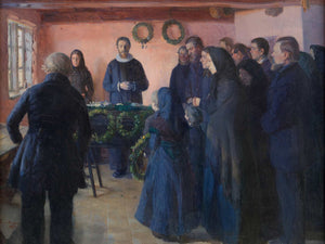 Anna Ancher A Funeral By Anna Ancher