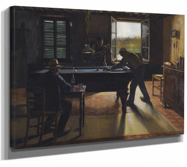 William Henry Bartlett A Game Of Billiards By William Henry Bartlett