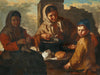 Giacomo Francesco Cipper A Girl Knitting And A Woman Feeding A Child By Giacomo Francesco Cipper