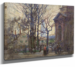 A Gloucester Street By Paul Cornoyer