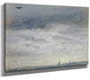 Lionel Constable 14" x 11" / Stretched Canvas Wrap A Grey Day By Lionel Constable