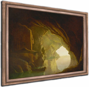 A Grotto In The Gulf Of Salerno Sunset By Joseph Wright Of Derby