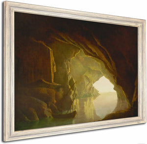 A Grotto In The Gulf Of Salerno Sunset By Joseph Wright Of Derby