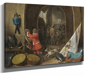 David Teniers The Younger A Guardroom Interior By David Teniers The Younger