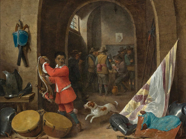 David Teniers The Younger A Guardroom Interior By David Teniers The Younger