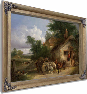 A Halt At The Inn By William Shayer