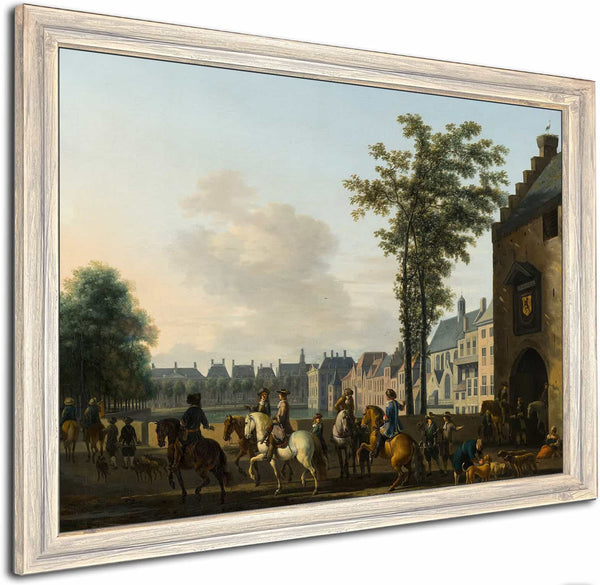 A Hunting Party Near The Hofvijver In The Hague Seen From The Plaats By Gerrit Berckheyde