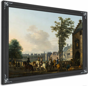 A Hunting Party Near The Hofvijver In The Hague Seen From The Plaats By Gerrit Berckheyde