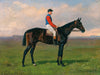 Emil Volkers A Jockey On Horseback By Emil Volkers
