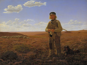 Frederik Vermehren A Jutland Sheperd On The Moors By Frederik Vermehren